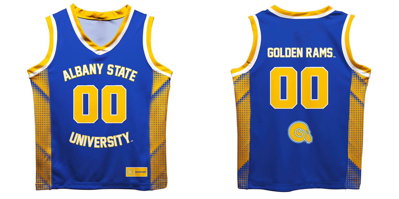Albany State Rams ASU Vive La Fete Game Day Blue Boys Fashion Basketball Top - Vive La Fête - Online Apparel Store
