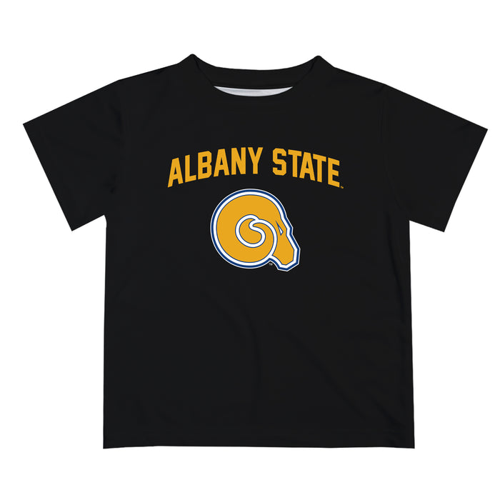 Albany State Rams Vive La Fete Boys Game Day V2 Black Short Sleeve Tee Shirt