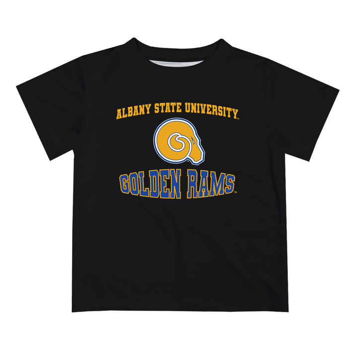 Albany State Rams Vive La Fete Boys Game Day V3 Black Short Sleeve Tee Shirt