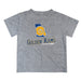 Albany State Rams Vive La Fete State Map Gray Short Sleeve Tee Shirt