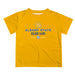 Albany State Rams Vive La Fete Soccer V1 Yellow Short Sleeve Tee Shirt
