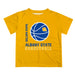 Albany State Rams Vive La Fete Basketball V1 Yellow Short Sleeve Tee Shirt