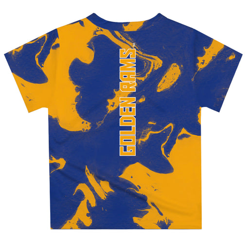 Albany State Rams ASU Vive La Fete Marble Boys Game Day Blue Short Sleeve Tee - Vive La Fête - Online Apparel Store
