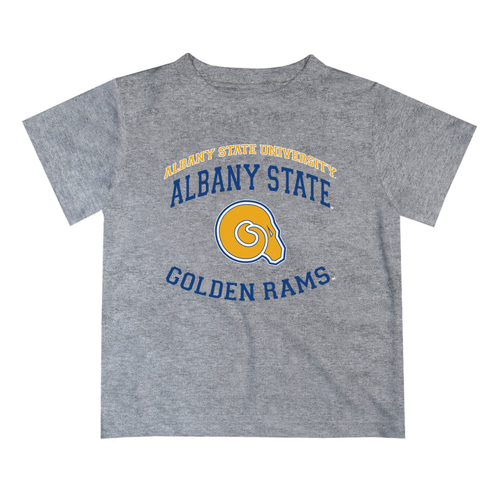 Albany State Rams Vive La Fete Boys Game Day V1 Gray Short Sleeve Tee Shirt