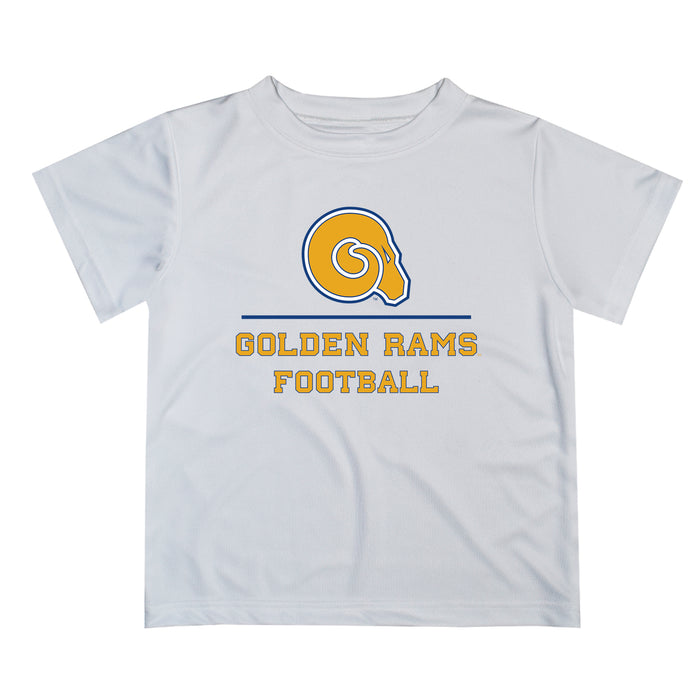 Albany State Rams Vive La Fete Football V1 White Short Sleeve Tee Shirt