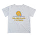 Albany State Rams Vive La Fete Football V1 White Short Sleeve Tee Shirt