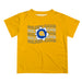 Albany State Rams Vive La Fete  Yellow Art V1 Short Sleeve Tee Shirt