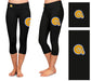 Albany State Rams Vive La Fete Game Day Collegiate Large Logo on Thigh and Waist Women Black Capri Leggings - Vive La Fête - Online Apparel Store