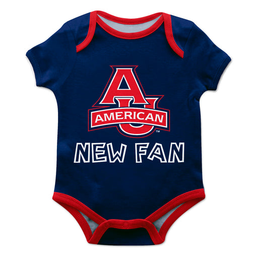 American University Eagles Vive La Fete Infant Game Day Blue Short Sleeve Onesie New Fan Logo Bodysuit - Vive La Fête - Online Apparel Store