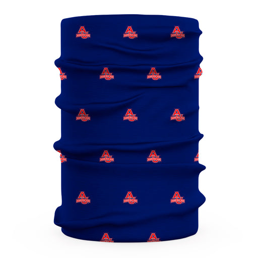 American U Eagles Vive La Fete All Over Logo Game Day Collegiate Face Cover Soft 4-Way Stretch Two Ply Neck Gaiter - Vive La Fête - Online Apparel Store
