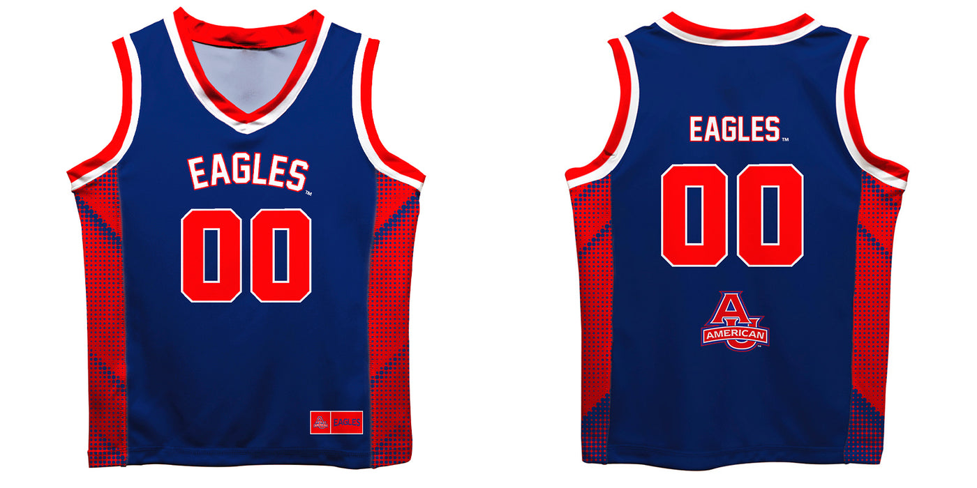 American University Eagles Vive La Fete Game Day Red Boys Fashion Basketball Top - Vive La Fête - Online Apparel Store