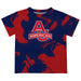 American University Eagles Vive La Fete Marble Boys Game Day Red Short Sleeve Tee