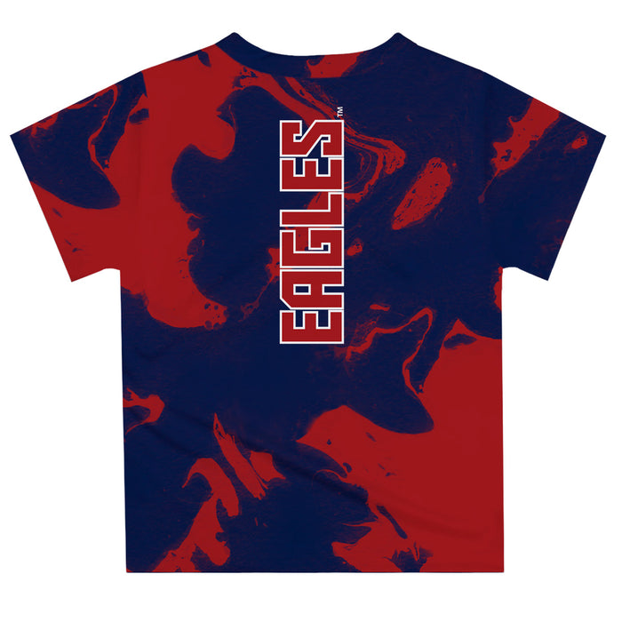 American University Eagles Vive La Fete Marble Boys Game Day Red Short Sleeve Tee - Vive La Fête - Online Apparel Store