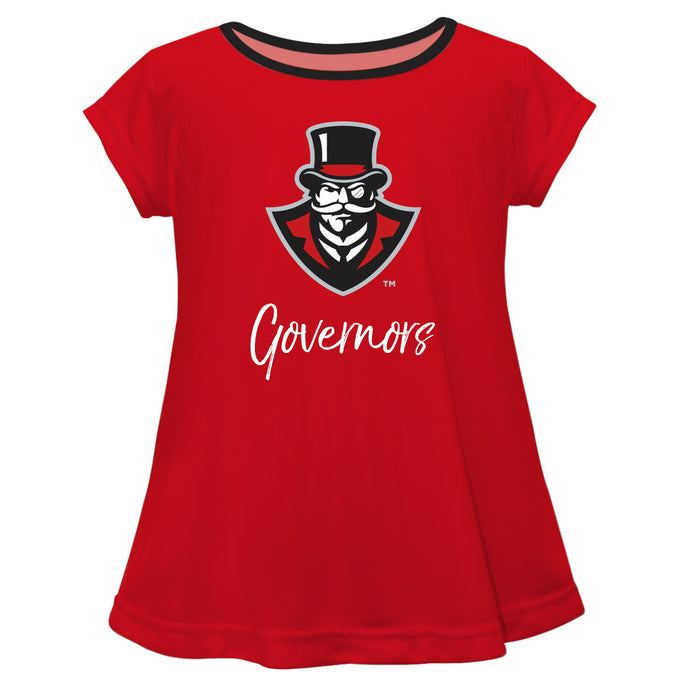 Austin Peay State University Governors Red Short Sleeve Laurie Top - Vive La Fête - Online Apparel Store