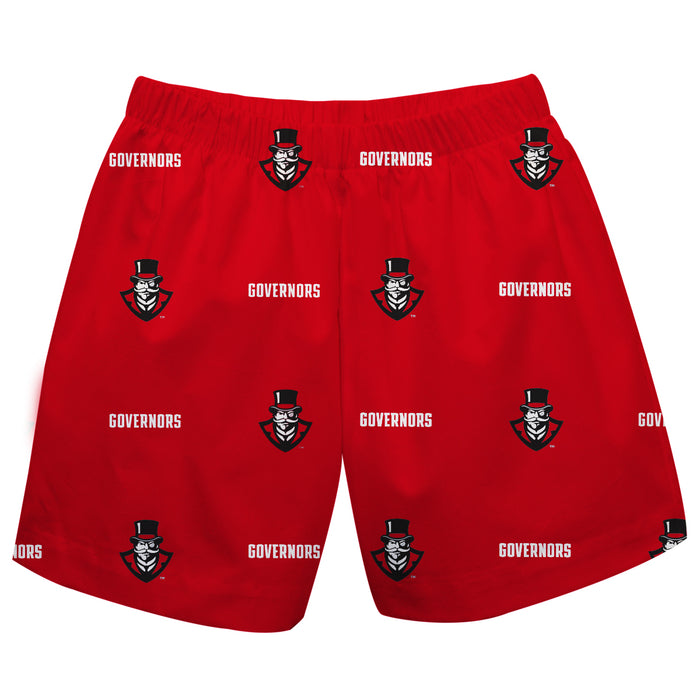 Austin Peay State University Governors Short Red All Over Logo - Vive La Fête - Online Apparel Store