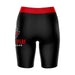 Austin Peay Governors Vive La Fete Game Day Logo on Thigh and Waistband Black and Red Women Bike Short 9 Inseam" - Vive La Fête - Online Apparel Store