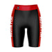 Austin Peay Governors Vive La Fete Game Day Logo on Waistband and Red Stripes Black Women Bike Short 9 Inseam"