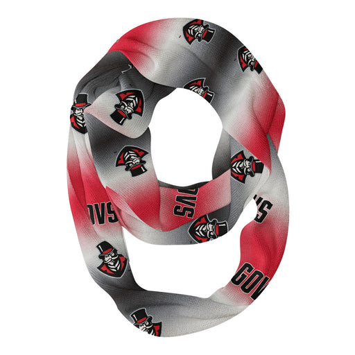 Austin Peay Governors Vive La Fete All Over Logo Game Day Collegiate Women Ultra Soft Knit Infinity Scarf