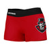Austin Peay Governors Vive La Fete Logo on Thigh & Waistband Red Black Women Yoga Booty Workout Shorts 3.75 Inseam