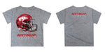 Arkansas Razorbacks Original Dripping Football Helmet Heather Gray T-Shirt by Vive La Fete - Vive La Fête - Online Apparel Store