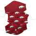 Arkansas Razorbacks Face Mask Red Set of Three - Vive La Fête - Online Apparel Store