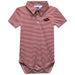 Arkansas Razorbacks Red Pencil Stripe Knit Polo Onesie