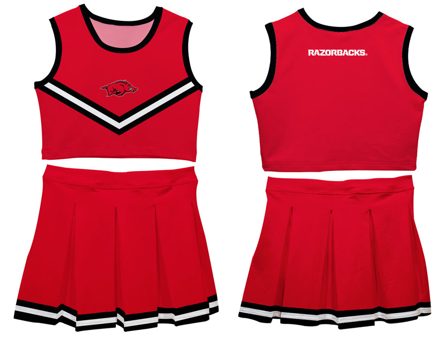 Arkansas Razorbacks Vive La Fete Game Day Red Sleeveless Cheerleader Set - Vive La Fête - Online Apparel Store