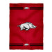 Arkansas Razorbacks Vive La Fete Game Day Warm Lightweight Fleece Red Throw Blanket 40 X 58 Logo and Stripes
