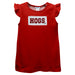 Arkansas Razorbacks Smocked Red Knit Angel Sleeve - Vive La Fête - Online Apparel Store