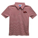 Arkansas Razorbacks Embroidered Red Stripes Short Sleeve Polo Box Shirt