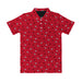 Arkansas Razorbacks Vive La Fete Repeat Logo Red Short Sleeve Polo Shirt