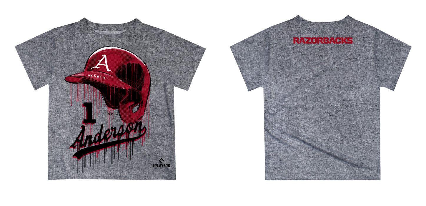 MLB Players Association Brian Anderson Arkansas Razorbacks MLBPA Officially Licensed by Vive La Fete Dripping T-Shirt