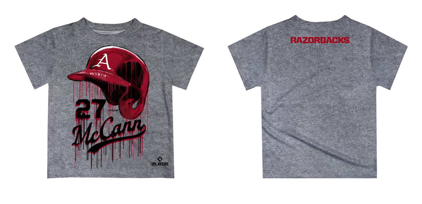 MLB Players Association James McCann Arkansas Razorbacks MLBPA Officially Licensed by Vive La Fete Dripping T-Shirt