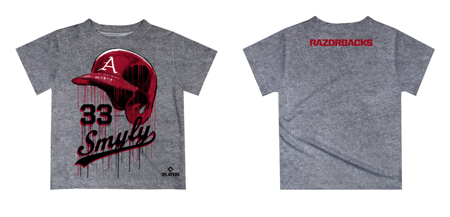 MLB Players Association Drew Smyly Arkansas Razorbacks MLBPA Officially Licensed by Vive La Fete Dripping T-Shirt