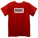 Arkansas Razorbacks Smocked Red Knit Short Sleeve Boys Tee Shirt - Vive La Fête - Online Apparel Store