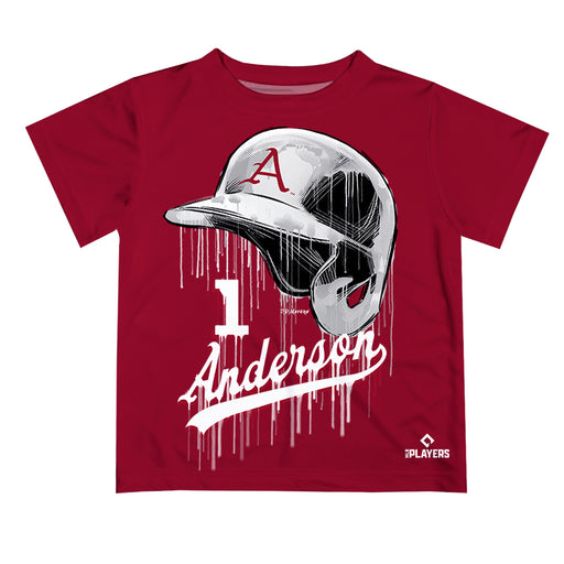 MLB Players Association Brian Anderson Arkansas Razorbacks MLBPA Officially Licensed by Vive La Fete Dripping T-Shirt