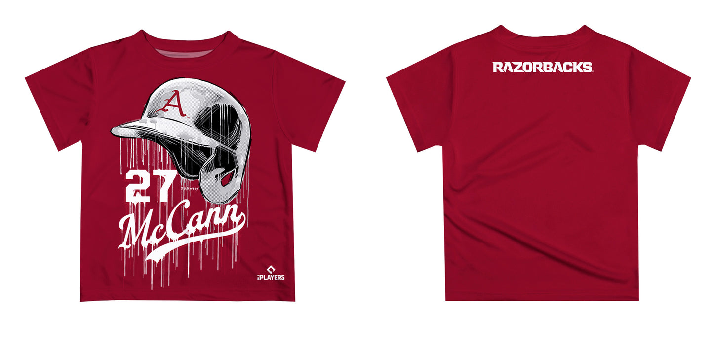 MLB Players Association James McCann Arkansas Razorbacks MLBPA Officially Licensed by Vive La Fete Dripping T-Shirt