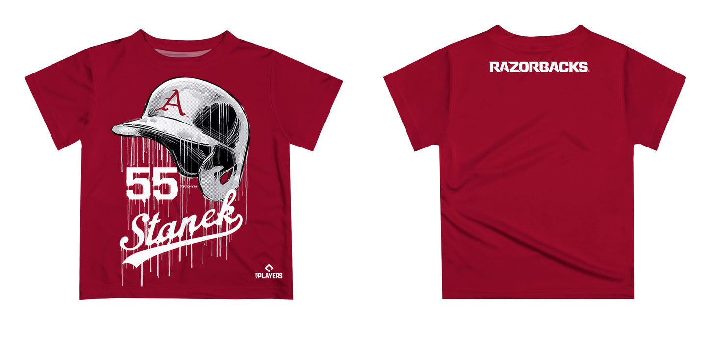 MLB Players Association Ryne Stanek Arkansas Razorbacks MLBPA Officially Licensed by Vive La Fete Dripping T-Shirt - Vive La Fête - Online Apparel Store
