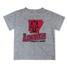 Arkansas Razorbacks Vive La Fete State Map Gray Short Sleeve Tee Shirt