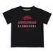 Arkansas Razorbacks Vive La Fete Soccer V1 Black Short Sleeve Tee Shirt