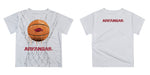 Arkansas Razorbacks Original Dripping Basketball Red T-Shirt by Vive La Fete - Vive La Fête - Online Apparel Store