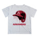 Arkansas Razorbacks Original Dripping Baseball Hat White T-Shirt by Vive La Fete