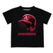 Arkansas Razorbacks Original Dripping Baseball Hat Black T-Shirt by Vive La Fete
