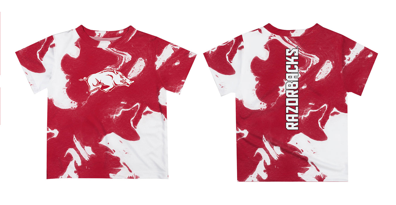 Arkansas Razorbacks Vive La Fete Marble Boys Game Day Cardinal Short Sleeve Tee - Vive La Fête - Online Apparel Store