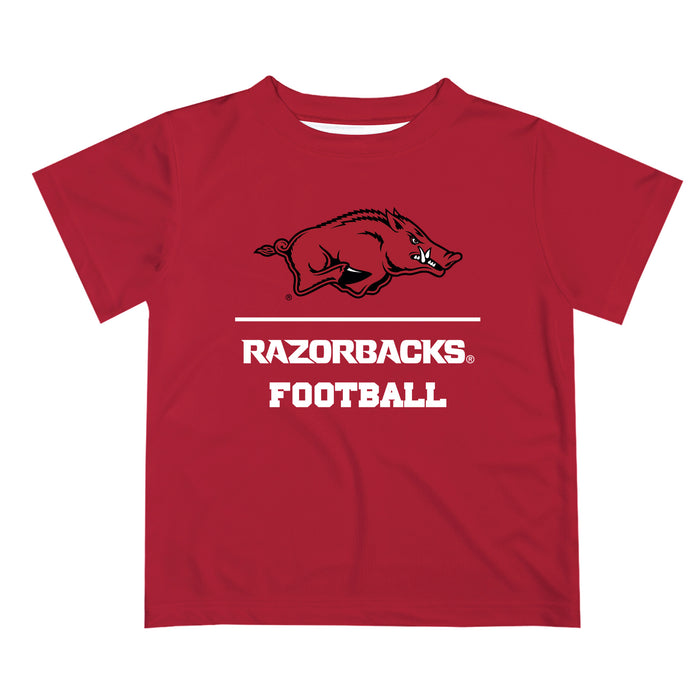 Arkansas Razorbacks Vive La Fete Football White Short Sleeve Tee Shirt - Vive La Fête - Online Apparel Store