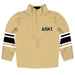 US Military ARMY Black Knights Vive La Fete Game Day Gold Quarter Zip Pullover Stripes on Sleeves