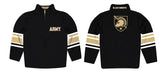 US Military ARMY Black Knights Vive La Fete Game Day Black Quarter Zip Pullover Stripes on Sleeves - Vive La Fête - Online Apparel Store