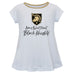 US Military ARMY Black Knights Vive La Fete Girls Game Day Short Sleeve White Top with School Logo and Name