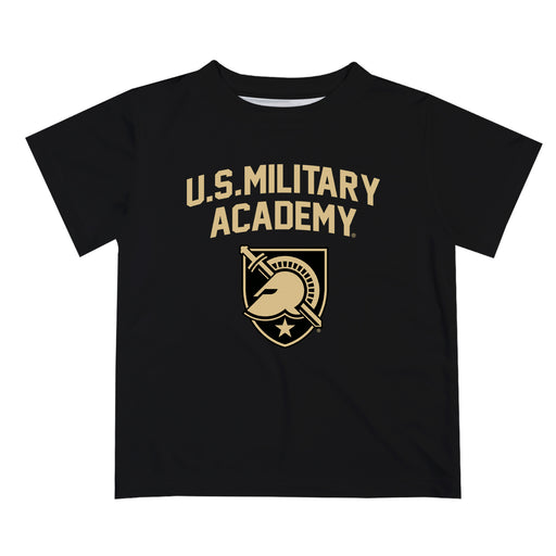 US Military ARMY Black Knights Vive La Fete Boys Game Day V2 Black Short Sleeve Tee Shirt