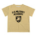 US Military ARMY Black Knights Vive La Fete Boys Game Day V2 Gold Short Sleeve Tee Shirt